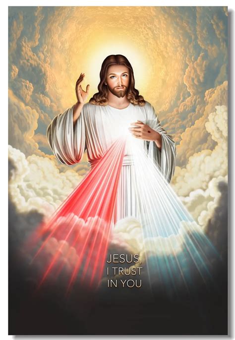 Custom Canvas Wall Art - Supreme Being Jesus Poster | Divine Mercy Wall ...