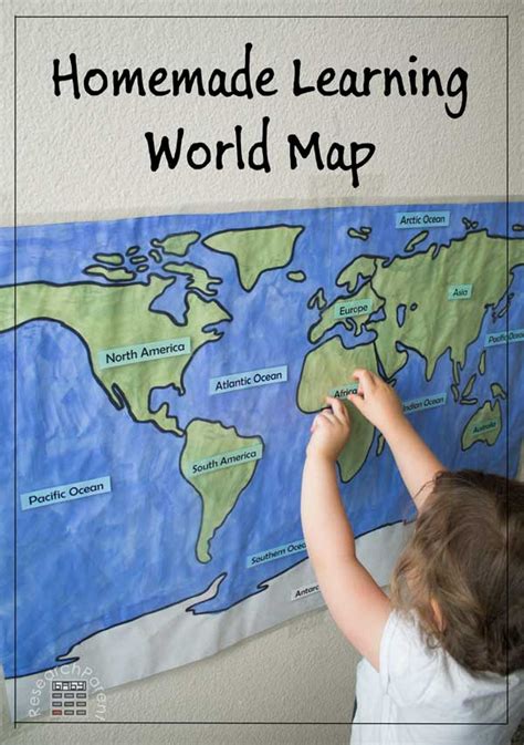 Homemade Learning World Map - ResearchParent.com