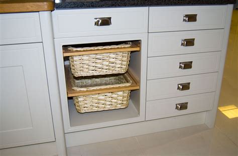 A wicker basket pull out unit example. | Wicker basket drawers ...