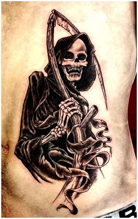 35 Horrifying Grim Reaper Tattoo Designs