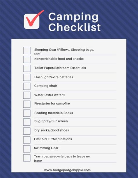 Camping Checklist to Make Packing a Breeze