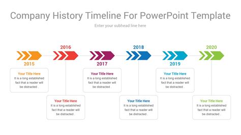 Company History Timeline For PowerPoint Template | CiloArt