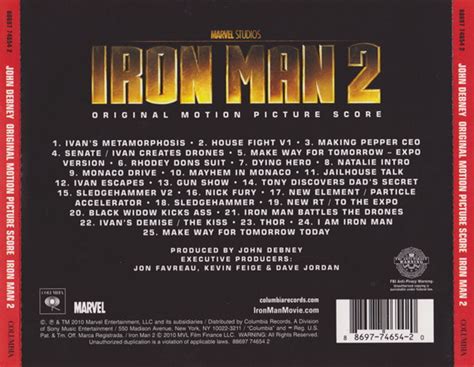 Iron Man 2 (2010) Original Score (Back) by kidsfan on DeviantArt