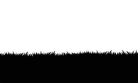 Vector black grass border and isolated white background 28647767 Vector ...