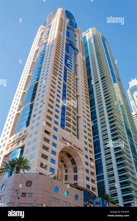 Marriott Hotel, Dubai Marina, UAE Stock Photo - Alamy