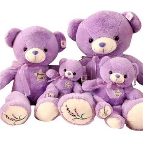 Lavender purple teddy bear plush toy - Hot Sale Gift