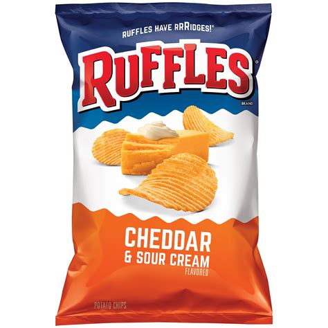 Ruffles Cheddar & Sour Cream Potato Chips, 6.5 Oz Bag – Snack Plug UK