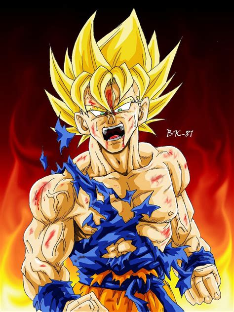 Goku enraged by BK-81 on DeviantArt