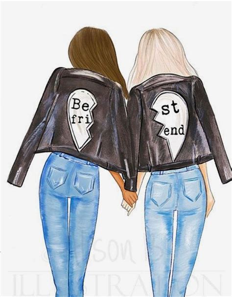 Pin on A Blondie and a Brownie | Fashion illustration print, Friends ...