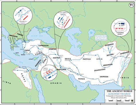 Map of Alexander the Great's Conquests (Illustration) - Ancient History ...