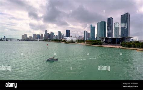 The Skyline of Downtown Miami Stock Photo - Alamy