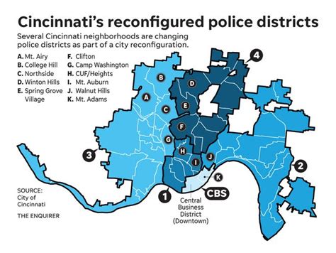 Cincinnati Police Department to dissolve District 5, redraw others