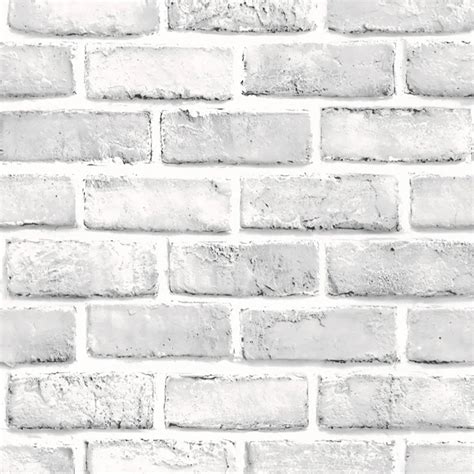 White Brick Wall Sticker 3D Brick Stone Rustic Effect Self adhesive ...