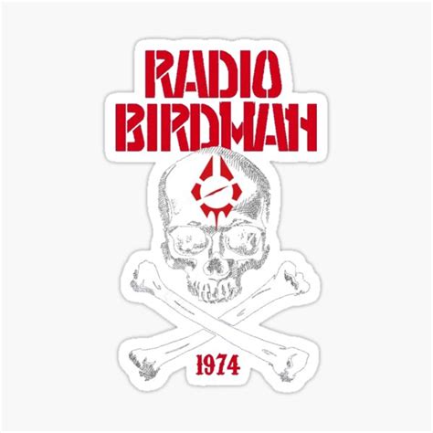 "RADIO BIRDMAN" Sticker by beasleyaariz | Redbubble