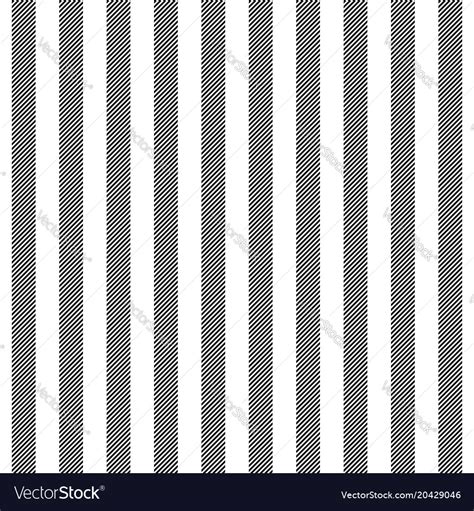 Black white striped fabric texture seamless Vector Image