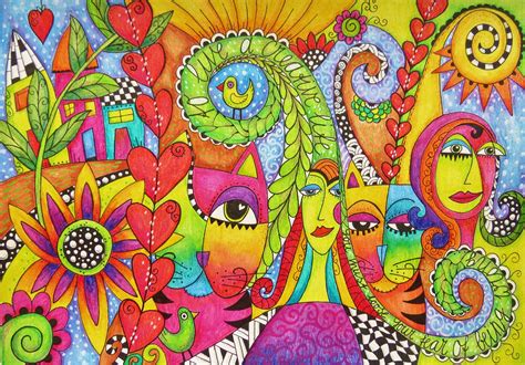 70+ Colorful Doodle Designs