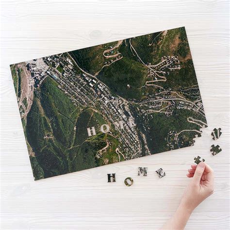 Custom Satellite Map Puzzle | custom jigsaw puzzle, wooden, map ...