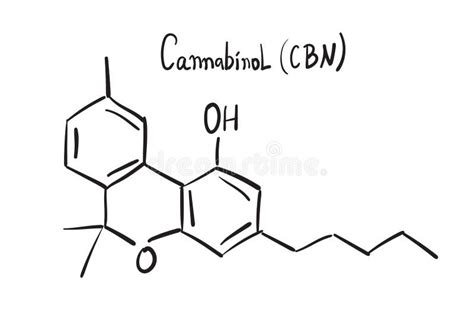 Cannabinol Molecule 3d, Molecular Structure, Ball and Stick Model ...