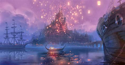 Tangled Floating Lanterns Desktop Wallpaper - WallpaperSafari