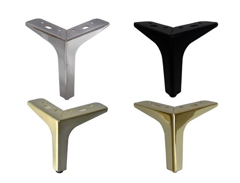 Buy 5" Brass Furniture Leg, Sofa Leg, Italian Style Square Metal Leg ...