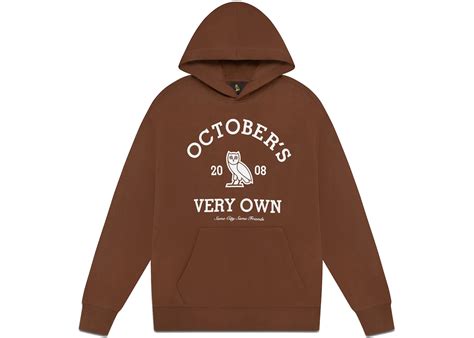 OVO Collegiate Hoodie Brown Men's - SS22 - US