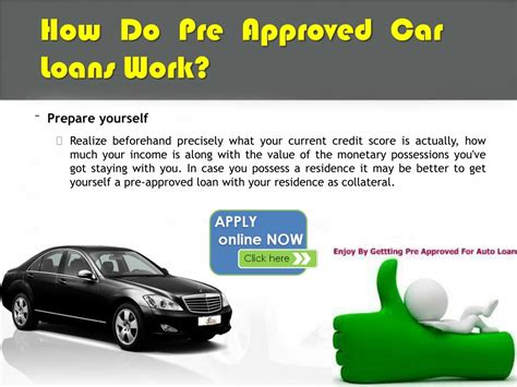 PPT - How To Get Pre Approved For An Auto Loan Online PowerPoint ...