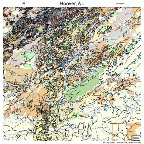 Hoover Alabama Street Map 0135896