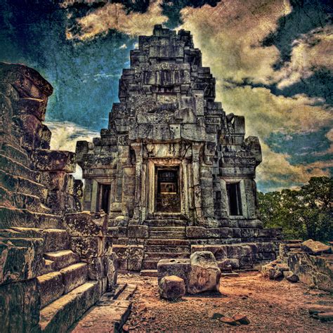 Textured Angkor Wat Architecture