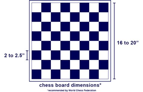 Chess Board Dimensions