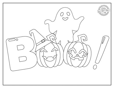 Free Printable Boo Coloring Pages - News Tempus