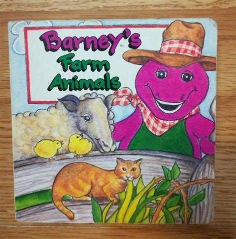 Barney's Farm Animals Book on Mercari | Animal book, Barney the ...