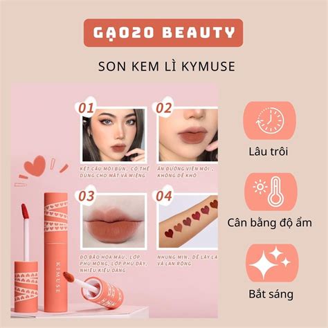 Son kem màu lì KIMUSE son môi 5ml, màu siêu xinh | Shopee Việt Nam