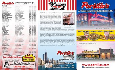 Portillo's Menu, Menu for Portillo's, Buena Park, Orange County ...