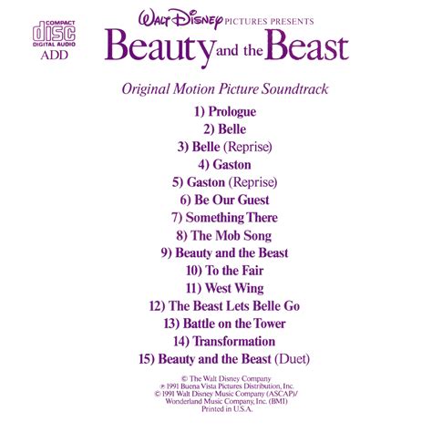 Release “Beauty and the Beast: Original Motion Picture Soundtrack” by ...