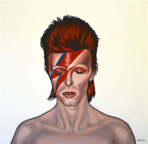 David Bowie Aladdin Sane Painting by Paul Meijering