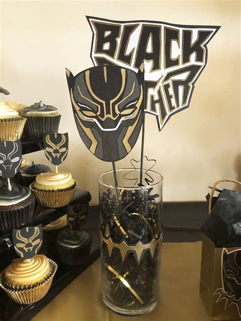 Black Panther Centerpiece | Black panther party, Black panther, Panther