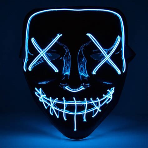 Halloween Leuchtende The Purge LED-Maske | yefa.de