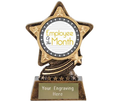 Employee Of The Month Trophy by Infinity Stars 10cm (4")