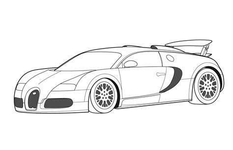 Free Printable Bugatti Coloring Pages For Kids | Race car coloring ...