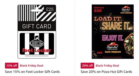 Amazon Up To 20% off Gift Cards Inc Odeon, Pizza Hut, New Look & Apple ...