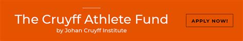 New call for applications for The Cruyff Athlete Fund scholarships ...