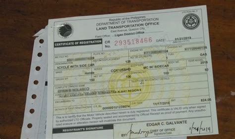 Lto Motorcycle Registration Renewal Form | Reviewmotors.co