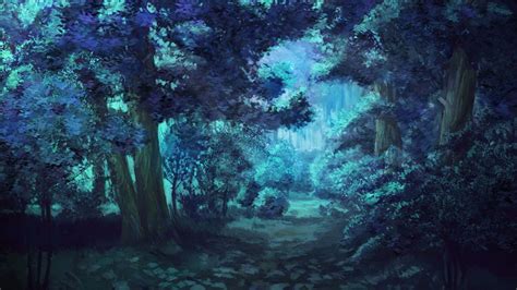 Download Enjoy the tranquility of a gorgeous anime forest Wallpaper ...