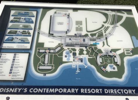 Disney Contemporary Resort Map - California southern Map