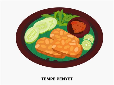 Tempe Penyet Indonesian Food Graphic by Griyolabs · Creative Fabrica ...