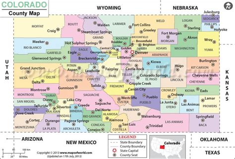 Map Colorado Counties And Cities – Get Map Update