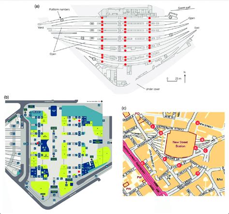 Birmingham New Street Platform Map - Terminal Map