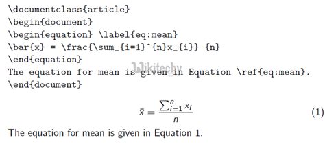 Latex equation - By Microsoft Awarded MVP - Learn in 30sec | wikitechy