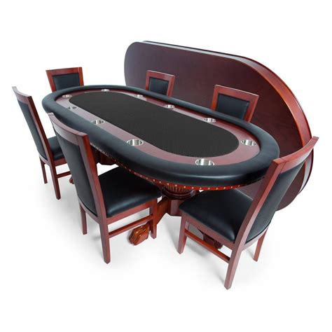 The Rockwell Poker Table With Dining Top and 6 Dining Chairs - Etsy