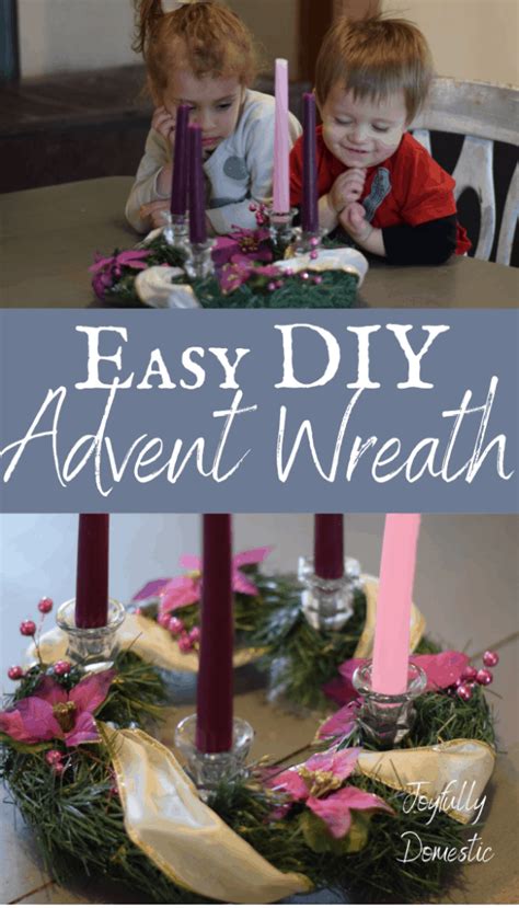 Simple Advent Wreath DIY - Joyfully Domestic